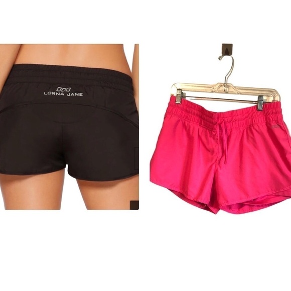 Lorna Jane Pants - Lorna Jane Active Original Run Shorts pink size Medium